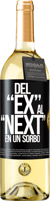 29,95 € | Vino Blanco Edición WHITE Del EX al NEXT en un sorbo Etiqueta Negra. Etiqueta personalizable Vino joven Cosecha 2023 Verdejo