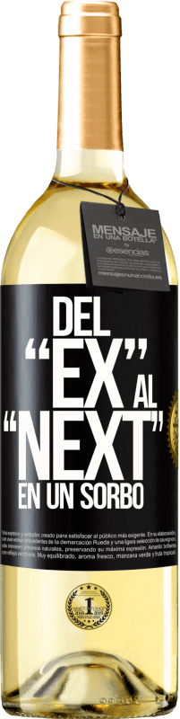 29,95 € | Vino Blanco Edición WHITE Del EX al NEXT en un sorbo Etiqueta Negra. Etiqueta personalizable Vino joven Cosecha 2024 Verdejo