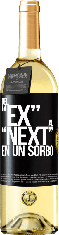 29,95 € | Vino bianco Edizione WHITE Del EX al NEXT en un sorbo Etichetta Nera. Etichetta personalizzabile Vino giovane Raccogliere 2024 Verdejo