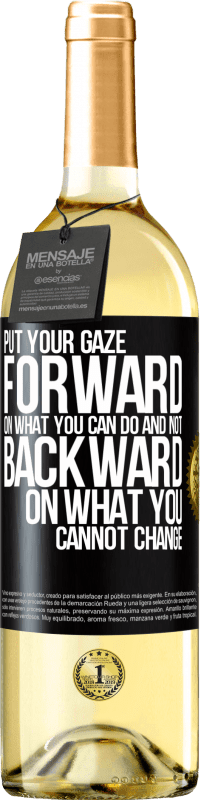 29,95 € | White Wine WHITE Edition Put your gaze forward, on what you can do and not backward, on what you cannot change Black Label. Customizable label Young wine Harvest 2024 Verdejo