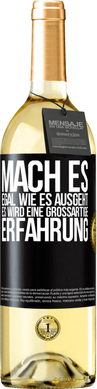 29,95 € | Weißwein WHITE Ausgabe Mach es, egal, wie es ausgeht, es wird eine großartige Erfahrung Schwarzes Etikett. Anpassbares Etikett Junger Wein Ernte 2024 Verdejo