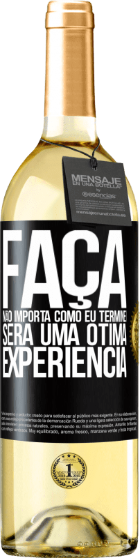 29,95 € | Vinho branco Edição WHITE Faça, não importa como eu terminei, será uma ótima experiência Etiqueta Preta. Etiqueta personalizável Vinho jovem Colheita 2024 Verdejo