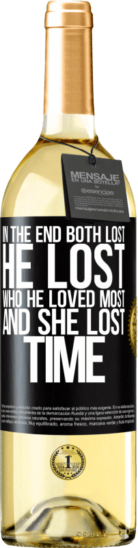 29,95 € | White Wine WHITE Edition In the end, both lost. He lost who he loved most, and she lost time Black Label. Customizable label Young wine Harvest 2024 Verdejo