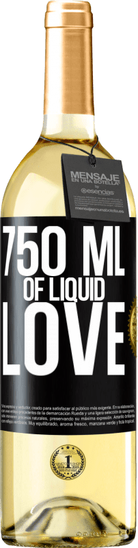 29,95 € | White Wine WHITE Edition 750 ml of liquid love Black Label. Customizable label Young wine Harvest 2024 Verdejo