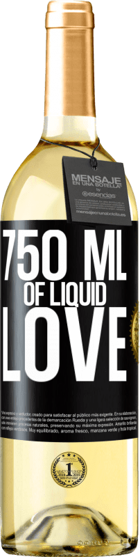 29,95 € | White Wine WHITE Edition 750 ml of liquid love Black Label. Customizable label Young wine Harvest 2025 Verdejo