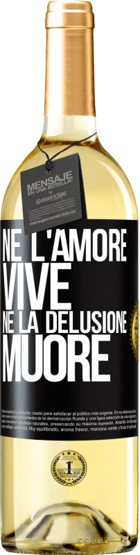 29,95 € | Vino bianco Edizione WHITE Né l'amore vive, né la delusione muore Etichetta Nera. Etichetta personalizzabile Vino giovane Raccogliere 2023 Verdejo