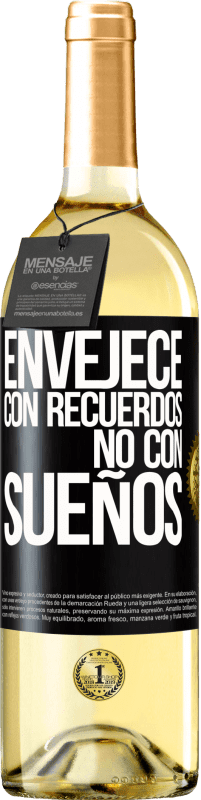 29,95 € | Vino Blanco Edición WHITE Envejece con recuerdos, no con sueños Etiqueta Negra. Etiqueta personalizable Vino joven Cosecha 2025 Verdejo