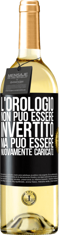 29,95 € | Vino bianco Edizione WHITE L'orologio non può essere invertito, ma può essere nuovamente caricato Etichetta Nera. Etichetta personalizzabile Vino giovane Raccogliere 2024 Verdejo