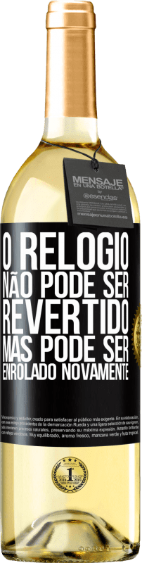 29,95 € | Vinho branco Edição WHITE O relógio não pode ser revertido, mas pode ser enrolado novamente Etiqueta Preta. Etiqueta personalizável Vinho jovem Colheita 2024 Verdejo