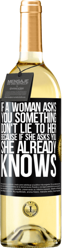 «Если женщина спрашивает тебя о чем-то, не ври ей, потому что, если она спрашивает тебя, она уже знает» Издание WHITE
