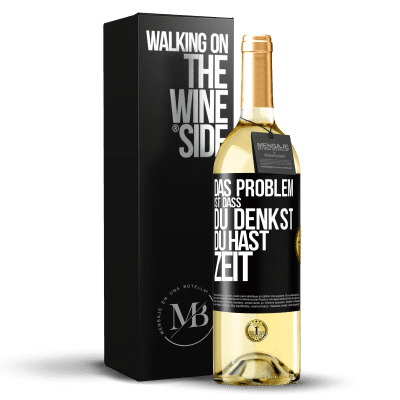 «Das Problem ist, dass du denkst, du hast Zeit» WHITE Ausgabe