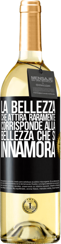 29,95 € | Vino bianco Edizione WHITE La bellezza che attira raramente corrisponde alla bellezza che si innamora Etichetta Nera. Etichetta personalizzabile Vino giovane Raccogliere 2024 Verdejo