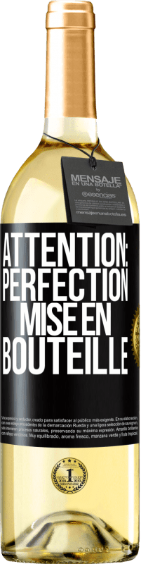 29,95 € | Vin blanc Édition WHITE Attention: perfection mise en bouteille Étiquette Noire. Étiquette personnalisable Vin jeune Récolte 2024 Verdejo