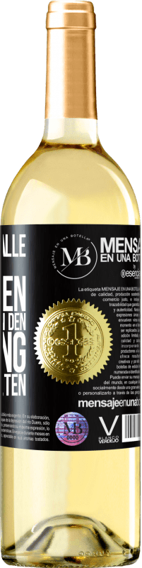 «Sie können alle Blumen schneiden, aber sie können den Frühling nicht aufhalten» WHITE Ausgabe