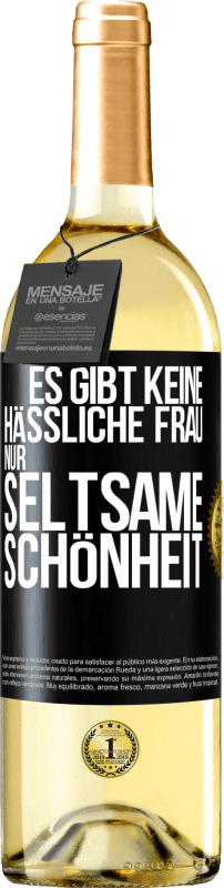 29,95 € | Weißwein WHITE Ausgabe Es gibt keine hässliche Frau, nur seltsame Schönheit Schwarzes Etikett. Anpassbares Etikett Junger Wein Ernte 2025 Verdejo