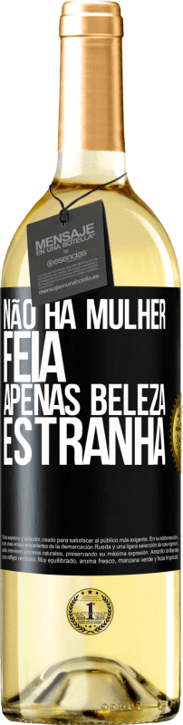 29,95 € | Vinho branco Edição WHITE Não há mulher feia, apenas beleza estranha Etiqueta Preta. Etiqueta personalizável Vinho jovem Colheita 2023 Verdejo