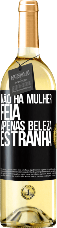 29,95 € | Vinho branco Edição WHITE Não há mulher feia, apenas beleza estranha Etiqueta Preta. Etiqueta personalizável Vinho jovem Colheita 2025 Verdejo