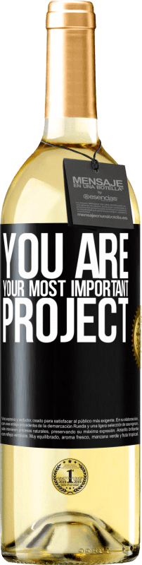 29,95 € | White Wine WHITE Edition You are your most important project Black Label. Customizable label Young wine Harvest 2024 Verdejo