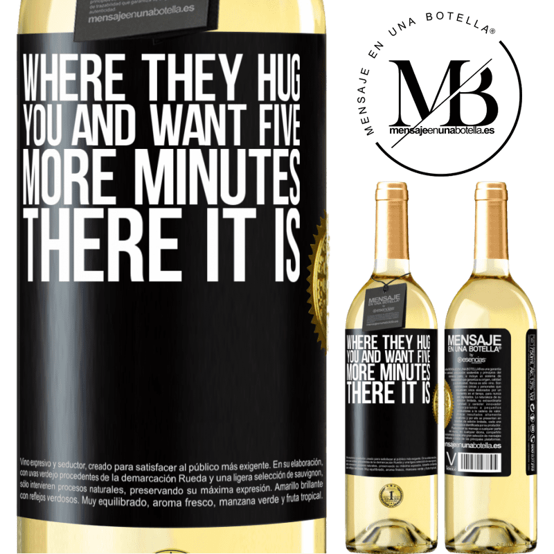 29,95 € Free Shipping | White Wine WHITE Edition Where they hug you and want five more minutes, there it is Black Label. Customizable label Young wine Harvest 2022 Verdejo