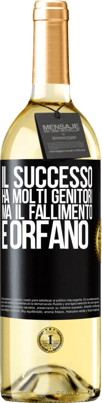 29,95 € | Vino bianco Edizione WHITE Il successo ha molti genitori, ma il fallimento è orfano Etichetta Nera. Etichetta personalizzabile Vino giovane Raccogliere 2024 Verdejo