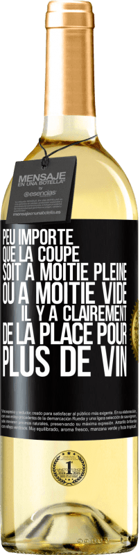 29,95 € | Vin blanc Édition WHITE Peu importe que la coupe soit à moitié pleine ou à moitié vide. Il y a clairement de la place pour plus de vin Étiquette Noire. Étiquette personnalisable Vin jeune Récolte 2025 Verdejo