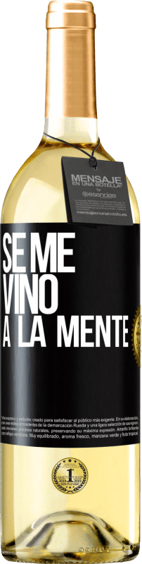 29,95 € Envoi gratuit | Vin blanc Édition WHITE Il me VINt une idée Étiquette Noire. Étiquette personnalisable Vin jeune Récolte 2023 Verdejo