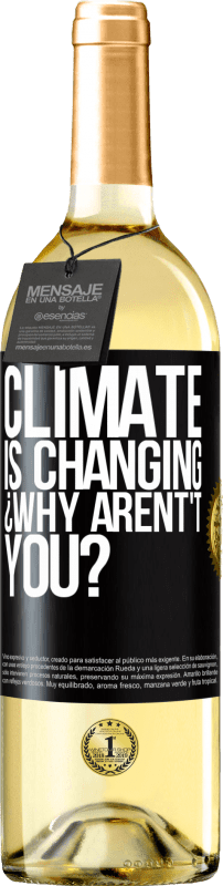 29,95 € Free Shipping | White Wine WHITE Edition Climate is changing ¿Why arent't you? Black Label. Customizable label Young wine Harvest 2025 Verdejo