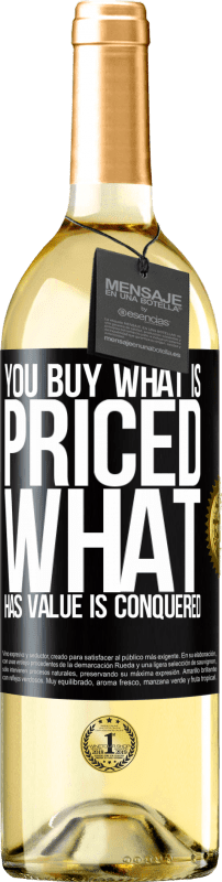 29,95 € | White Wine WHITE Edition You buy what is priced. What has value is conquered Black Label. Customizable label Young wine Harvest 2024 Verdejo