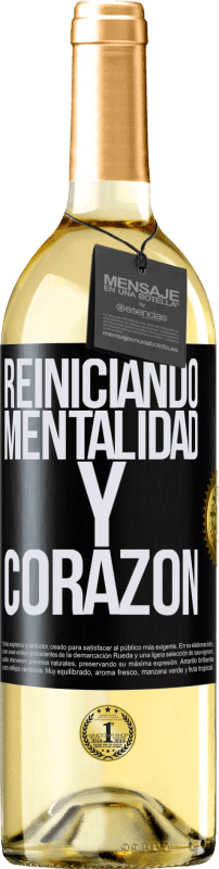 29,95 € | Vino Blanco Edición WHITE Reiniciando mentalidad y corazón Etiqueta Negra. Etiqueta personalizable Vino joven Cosecha 2024 Verdejo