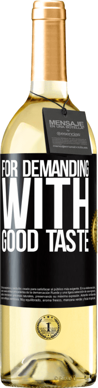 29,95 € | White Wine WHITE Edition For demanding with good taste Black Label. Customizable label Young wine Harvest 2023 Verdejo
