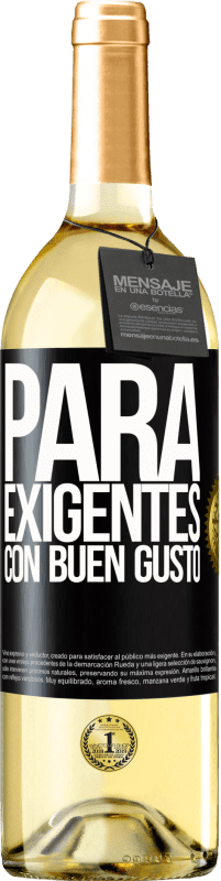 29,95 € | Vino Blanco Edición WHITE Para exigentes con buen gusto Etiqueta Negra. Etiqueta personalizable Vino joven Cosecha 2023 Verdejo