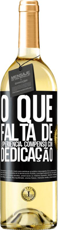 29,95 € | Vinho branco Edição WHITE O que falta de experiência compenso com dedicação Etiqueta Preta. Etiqueta personalizável Vinho jovem Colheita 2024 Verdejo