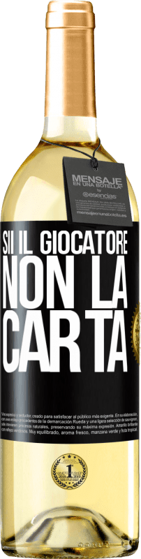 29,95 € | Vino bianco Edizione WHITE Sii il giocatore, non la carta Etichetta Nera. Etichetta personalizzabile Vino giovane Raccogliere 2024 Verdejo