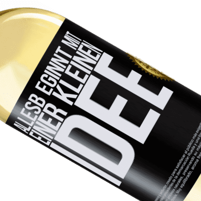 Einzigartige und Persönliche Ausdrücke. «Alles beginnt mit einer kleinen Idee» WHITE Ausgabe