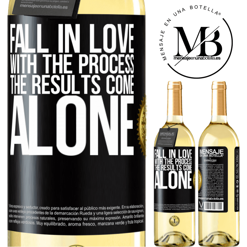 29,95 € Free Shipping | White Wine WHITE Edition Fall in love with the process, the results come alone Black Label. Customizable label Young wine Harvest 2022 Verdejo