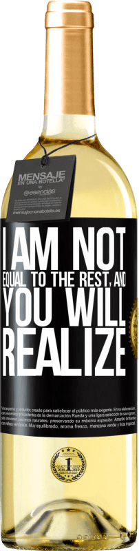29,95 € Free Shipping | White Wine WHITE Edition I am not equal to the rest, and you will realize Black Label. Customizable label Young wine Harvest 2025 Verdejo