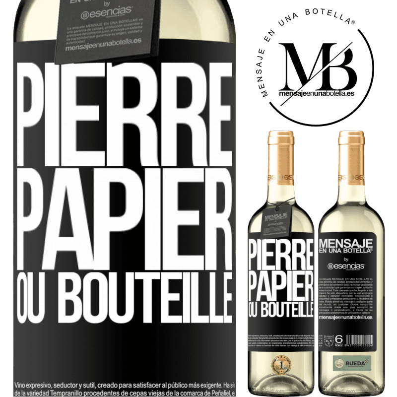 «Pierre-papier-bouteille» Édition WHITE