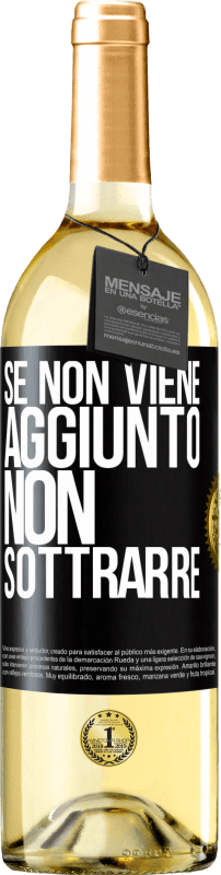 29,95 € | Vino bianco Edizione WHITE Se non viene aggiunto, non sottrarre Etichetta Nera. Etichetta personalizzabile Vino giovane Raccogliere 2024 Verdejo