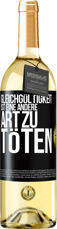 «Gleichgültigkeit ist eine andere Art zu töten» WHITE Ausgabe