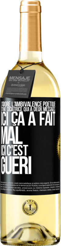 29,95 € | Vin blanc Édition WHITE J'adore l'ambivalence poétique d'une cicatrice qui a deux messages: ici ça a fait mal, ici c'est guéri Étiquette Noire. Étiquette personnalisable Vin jeune Récolte 2024 Verdejo