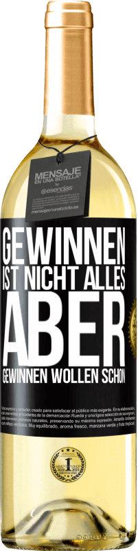 29,95 € | Weißwein WHITE Ausgabe Gewinnen ist nicht alles, aber gewinnen wollen schon Schwarzes Etikett. Anpassbares Etikett Junger Wein Ernte 2024 Verdejo