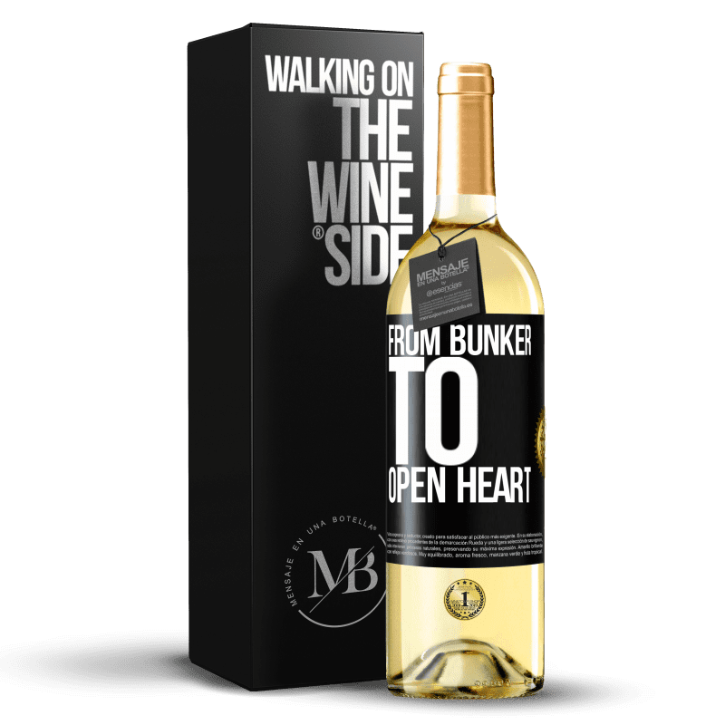 29,95 € Free Shipping | White Wine WHITE Edition From bunker to open heart Black Label. Customizable label Young wine Harvest 2023 Verdejo