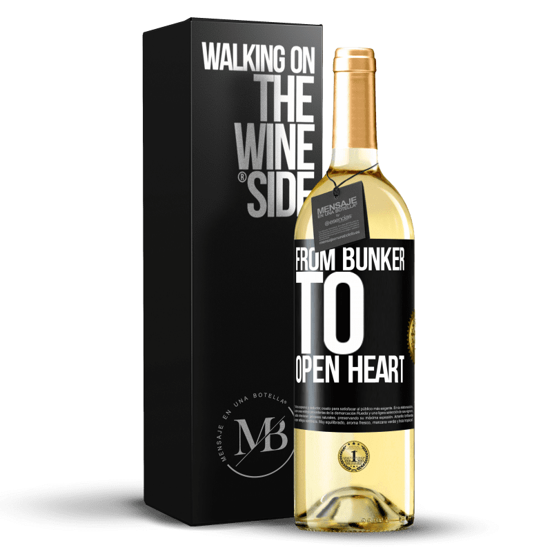 29,95 € Free Shipping | White Wine WHITE Edition From bunker to open heart Black Label. Customizable label Young wine Harvest 2024 Verdejo