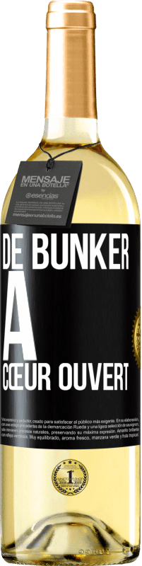 29,95 € | Vin blanc Édition WHITE De bunker à cœur ouvert Étiquette Noire. Étiquette personnalisable Vin jeune Récolte 2023 Verdejo