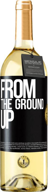 29,95 € | Белое вино Издание WHITE From The Ground Up Черная метка. Настраиваемая этикетка Молодое вино Урожай 2023 Verdejo