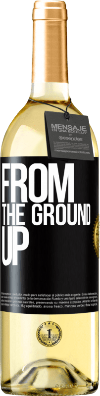 29,95 € Бесплатная доставка | Белое вино Издание WHITE From The Ground Up Черная метка. Настраиваемая этикетка Молодое вино Урожай 2025 Verdejo