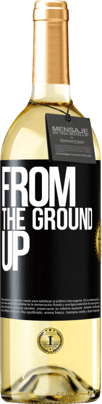 29,95 € | White Wine WHITE Edition From The Ground Up Black Label. Customizable label Young wine Harvest 2024 Verdejo