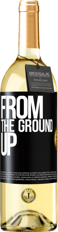 29,95 € | Vinho branco Edição WHITE From The Ground Up Etiqueta Preta. Etiqueta personalizável Vinho jovem Colheita 2024 Verdejo