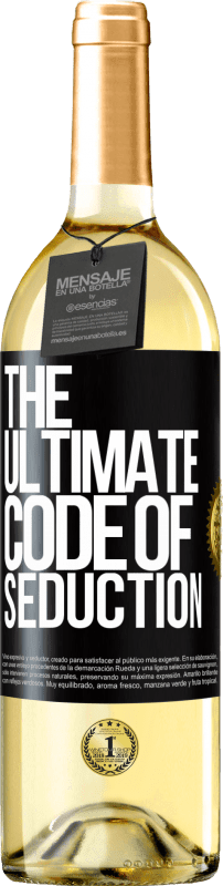 29,95 € | White Wine WHITE Edition The ultimate code of seduction Black Label. Customizable label Young wine Harvest 2023 Verdejo