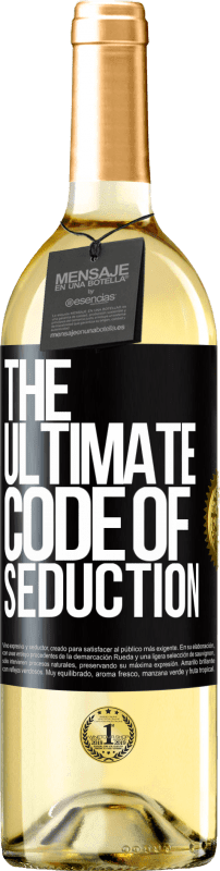 29,95 € | White Wine WHITE Edition The ultimate code of seduction Black Label. Customizable label Young wine Harvest 2024 Verdejo